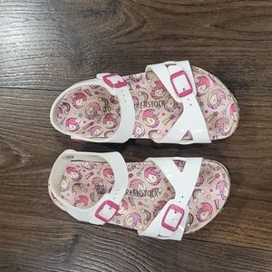 Gently used girls size 30 Birkenstock sandals